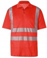 KÜBLER-Warnschutz, Warn-Polo-Shirt, REFLECTIQ, PSA 2, ca.180g/m², warnrot
