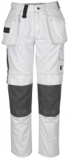 Gr.47 MASCOT-Workwear, Arbeits-Berufs-Bund-Hose, Atlanta, 82 cm, 355 g/m², weiß