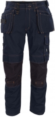 Gr.48 MASCOT-Workwear, Arbeits-Berufs-Bund-Hose, Almada, 82 cm, 310 g/m², schwarzblau