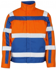 MASCOT-Warnschutz, Warn-Jacke, Cameta, Safe Compete, 290 g/m², orange/kornblau