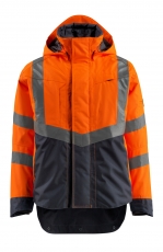 MASCOT-Warnschutz, Warn-Jacke, Harlow, Safe Supreme, 210 g/m², orange/schwarzblau