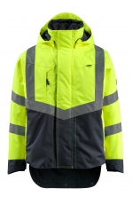 MASCOT-Warnschutz, Warn-Jacke, Harlow, Safe Supreme, 210 g/m², orange/schwarzblau