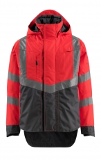 MASCOT-Warnschutz, Warn-Jacke, Harlow, Safe Supreme, 210 g/m², rot/dunkelanthrazit