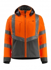 MASCOT-Warnschutz, Warn-Soft Shell Jacke, Blackpool,  360 g/m², orange/dunkelanthrazit