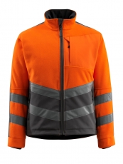 MASCOT-Warnschutz, Warn-Fleecejacke, Sheffield,  345 g/m², orange/dunkelanthrazit