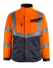 MASCOT-Warnschuz , Warn-Jacke, Oxford, 290 g/m², orange/schwarzblau
