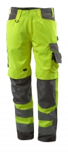 MASCOT-Warnschutz, Warn-Bund-Hose, Kendal, 290 g/m², gelb/dunkelanthrazit