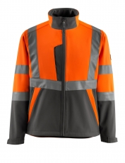 MASCOT-Warnschutz, Softshell-Warn-Jacke, Kiama,  280 g/m², orange/dunkelanthrazit