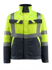 MASCOT-Warnschutz, Warn-Jacke, Forster,  285 g/m², gelb/schwarzblau