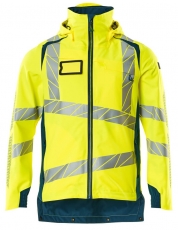 MASCOT-Warnschutz, Warn-Hard Shell Jacke, ACCELERATE SAFE, warngelb/dunkelpetroleum