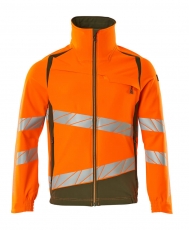 MASCOT-Warnschutz, Warnschutz-Jacke, ULTIMATE STRETCH, warnorange/moosgrün