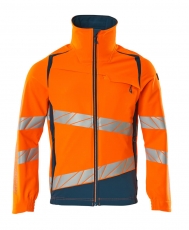 MASCOT-Warnschutz, Warnschutz-Jacke, ULTIMATE STRETCH, warnorange/dunkelpetroleum