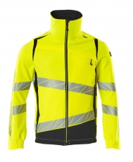 MASCOT-Warnschutz, Warnschutz-Jacke, ULTIMATE STRETCH, warngelb/schwarzblau
