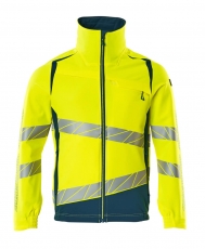 MASCOT-Warnschutz, Warnschutz-Jacke, ULTIMATE STRETCH, warngelb/dunkelpetroleum