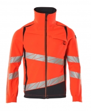 MASCOT-Warnschutz, Warnschutz-Jacke, ULTIMATE STRETCH, warnrot/schwarzblau