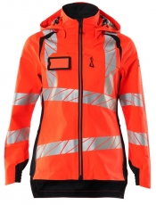 MASCOT-Warnschutz, Warn-Damen Hard Shell Jacke, ACCELERATE SAFE, warnrot/schwarzblau