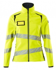 MASCOT-Warnschutz, Damen-Softshell-Warn-Jacke, ACCELERATE SAFE, warngelb/schwarzblau