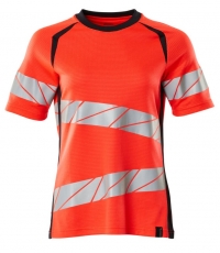 MASCOT-Warnschutz, Warn-Damen T-Shirt, ACCELERATE SAFE, warnrot/schwarzblau