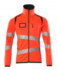 MASCOT-Warnschutz, Warn-Fleecepullover, ACCELERATE SAFE, warnrot/schwarzblau