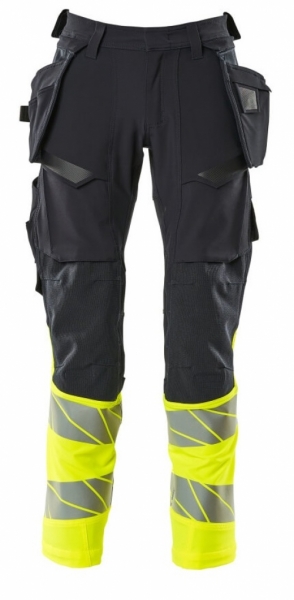 MASCOT-Warnschutz, Warn-Bund-Hose, ACCELERATE SAFE, schwarzblau/warngelb