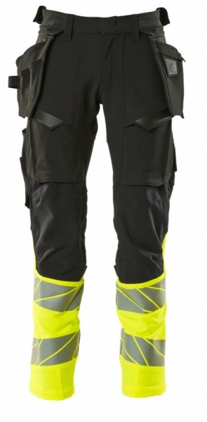 MASCOT-Warnschutz-Bundhose, ACCELERATE SAFE, schwarz/warngelb