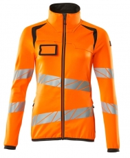 MASCOT-Warnschutz, Warn-Damen Fleecepullover, ACCELERATE SAFE, warnorange/dunkelanthrazit