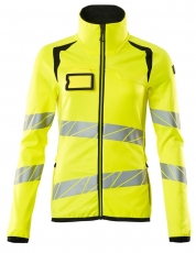 MASCOT-Warnschutz, Warn-Damen Fleecepullover, ACCELERATE SAFE, warngelb/schwarz