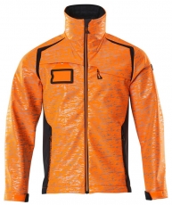 MASCOT-Warnschutz, Warn-Softshell Jacke, ACCELERATE SAFE, high vis orange/schwarzblau