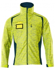 MASCOT-Warnschutz, Warn-Softshell Jacke, ACCELERATE SAFE, high vis gelb/dunkelpetroleum