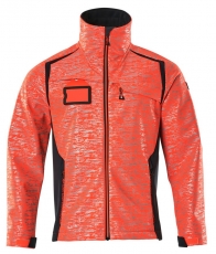 MASCOT-Warnschutz, Warn-Softshell Jacke, ACCELERATE SAFE, high vis rot/schwarzblau