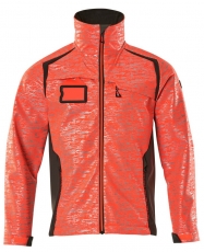 MASCOT-Warnschutz, Warn-Softshell Jacke, ACCELERATE SAFE, high vis rot/dunkelanthrazit