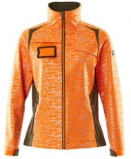 MASCOT-Warnschutz, Damen Warn-Softshell Jacke, ACCELERATE SAFE, high vis orange/moosgrün