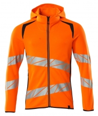 MASCOT-Warnschutz, Warn-Kapuzensweatshirt, ACCELERATE SAFE, high vis orange/schwarzblau