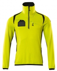 MASCOT-Warnschutz, Warn-Fleecepullover, ACCELERATE SAFE, high vis gelb/schwarz