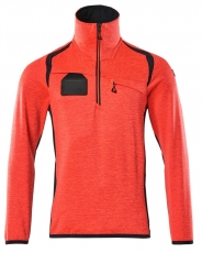 MASCOT-Warnschutz, Warn-Fleecepullover, ACCELERATE SAFE, high vis rot/schwarzblau