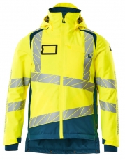 MASCOT-Warnschutz, Warn-Winterjacke, ACCELERATE SAFE, high vis gelb/dunkelpetroleum