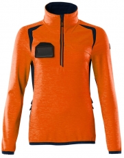 MASCOT-Warnschutz, Warn-Damen Fleecepullover, ACCELERATE SAFE, high vis orange/schwarzblau
