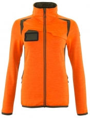 MASCOT-Warnschutz, Warn-Damen Fleecejacke, ACCELERATE SAFE, high vis orange/moosgrün