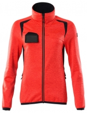 MASCOT-Warnschutz, Warn-Damen Fleecejacke, ACCELERATE SAFE, high vis rot/schwarzblau