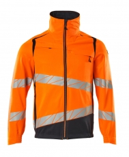 MASCOT-Warnschutz, Warnschutz-Arbeitsjacke, Accel. Safe, warnorange/schwarzblau