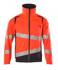 MASCOT-Warnschutz, Warnschutz-Arbeitsjacke, Accel. Safe, warnrot/schwarzblau