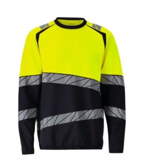 MASCOT® ACCELERATE SAFE Sweatshirt Premiun, Schwarzblau/Gelb