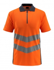 MASCOT-Warnschutz, Warn-Polo-Shirt, Murton,  170 g/m², orange/schwarzblau