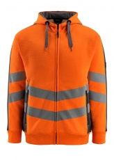MASCOT-Warnschutz, Warn-Sweatshirt, Corby,  310 g/m², orange/dunkelanthrazit