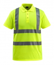 MASCOT-Warnschutz, Warn-Polo-Shirt, Bowen,  130 g/m², gelb