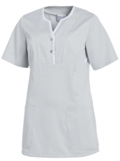 LEIBER-Jobwear, Damen-Schlupfkasack, silbergrau/weiss