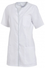 LEIBER-Jobwear, Damen-Kasack, weiss/silbergrau