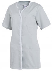 LEIBER-Jobwear, Damen-Kasack, silbergrau/weiss