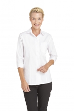 LEIBER-Jobwear, Damenbluse, Arbeits-Bluse, 3/4 Arm, weiß