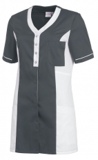 LEIBER-Jobwear, Damen-Hosenkasack, 1/2 Arm, anthrazit/weiß